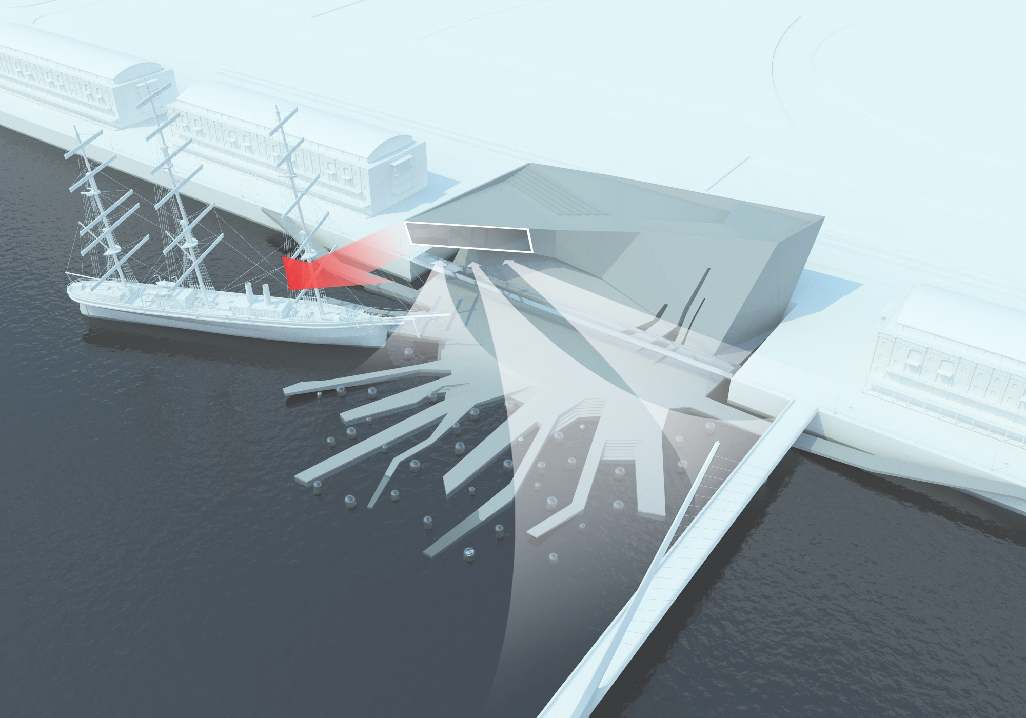 Design diagram 4 for Floating art, Buenos Aires, Argentina.